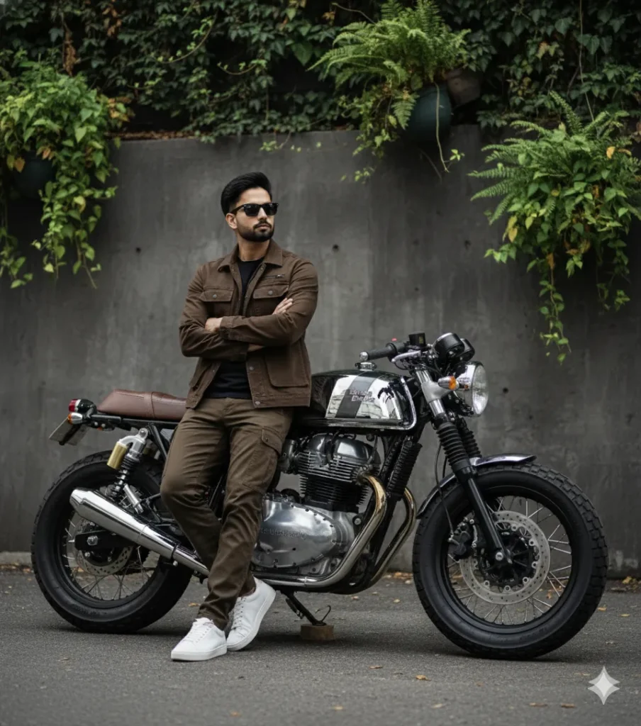 Royal Enfield Continental GT 650 Urban Portrait | AI Prompt