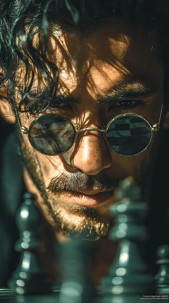 Chessmaster Cinematic Bokeh Portrait | AI Prompt