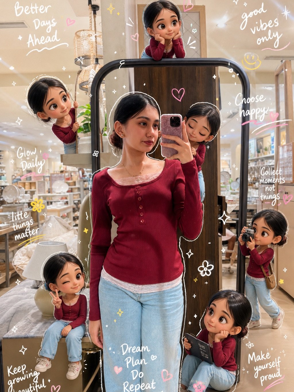 AI Whimsical Mini-Me Portrait Edit Prompt