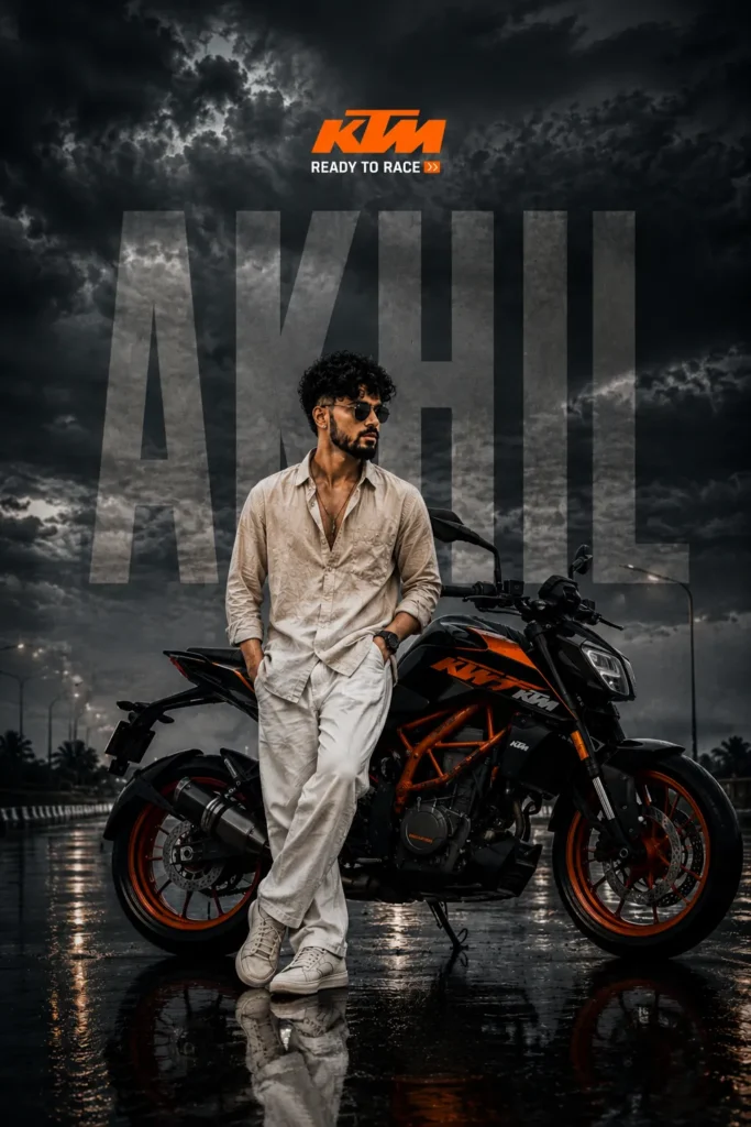 KTM Storm Rider Editorial Poster | AI Prompt