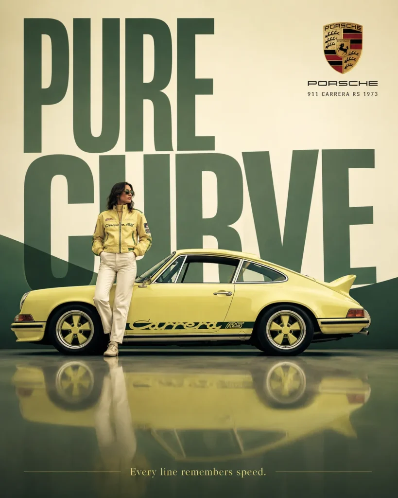 Luxury Automotive Advertising Poster Template | AI Prompt