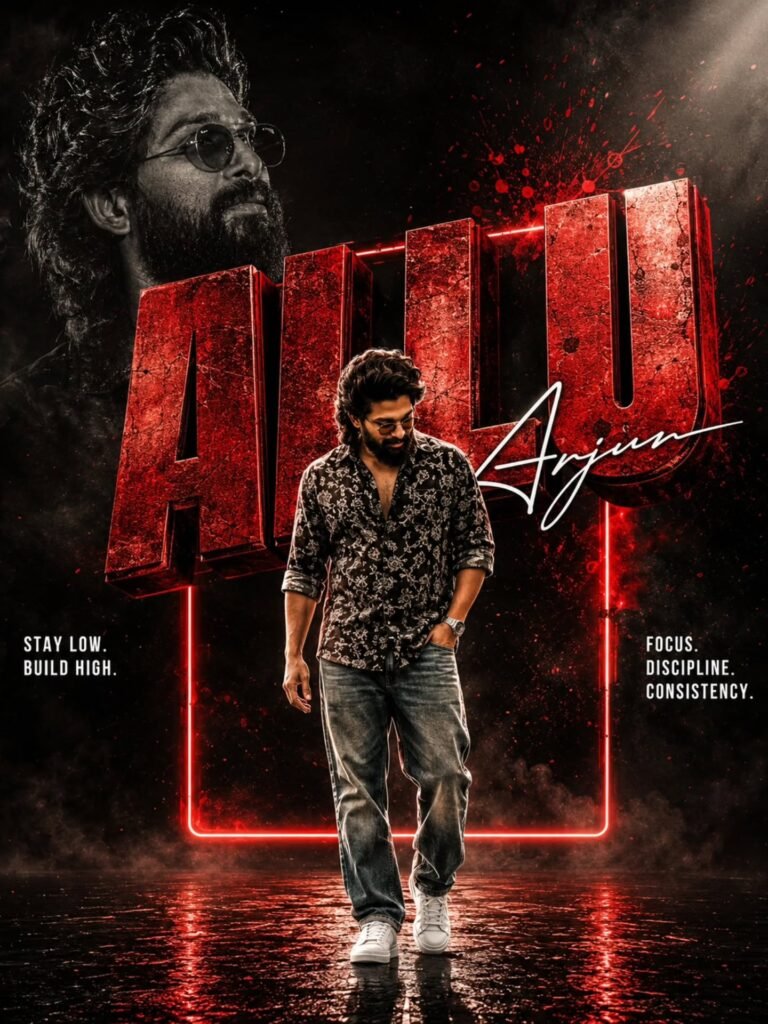 Allu Celebrity Poster | Ultra Premium Cinematic Branding Design