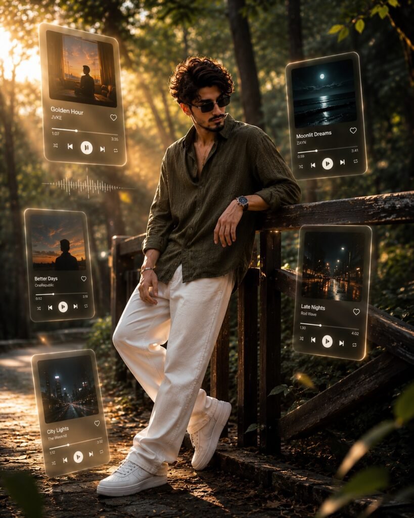 Arbaxvision Forest Fashion Poster | Cinematic AI Influencer Portrait