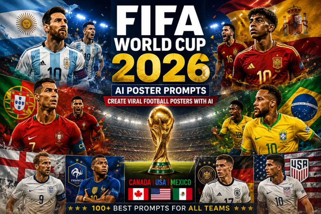 FIFA World Cup 2026 AI poster prompt